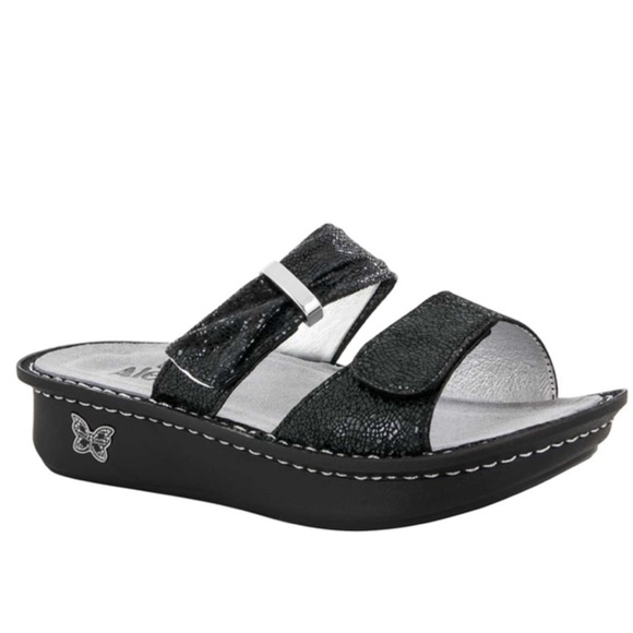 Alegria Shoes - Alegria Karmen Black Metallic Fun Sandals. Size 42/11.5